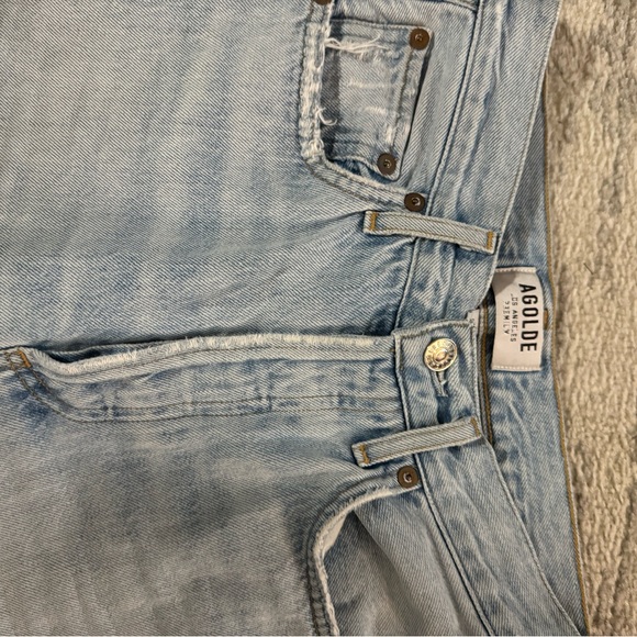 Agolde Riley Ripped Cropped Jeans - Picture 6 of 8